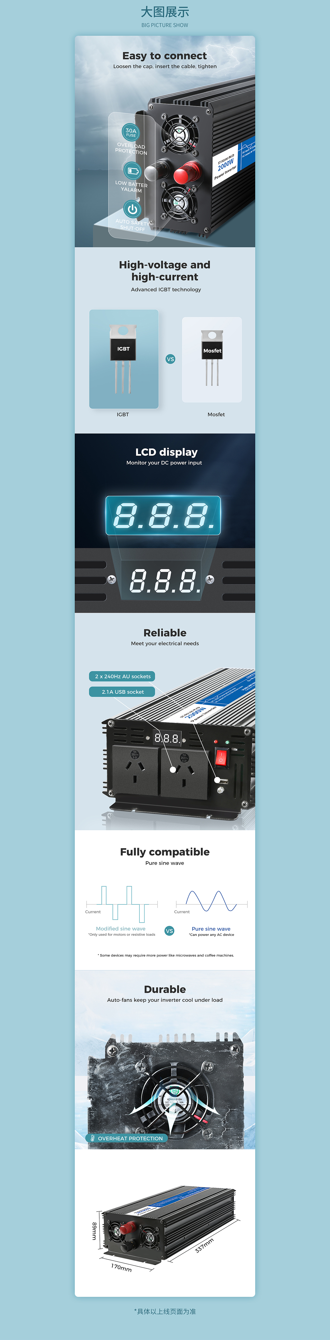 【跨境电商】车载逆变器详情