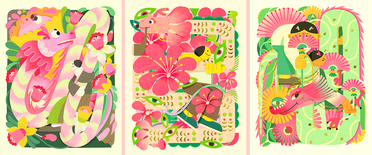 龙行大运（图ZMzYyMjUxMTg0） - 商业插画 - 站酷设计师Wilson陈原创素材 - 站酷ZCOOL