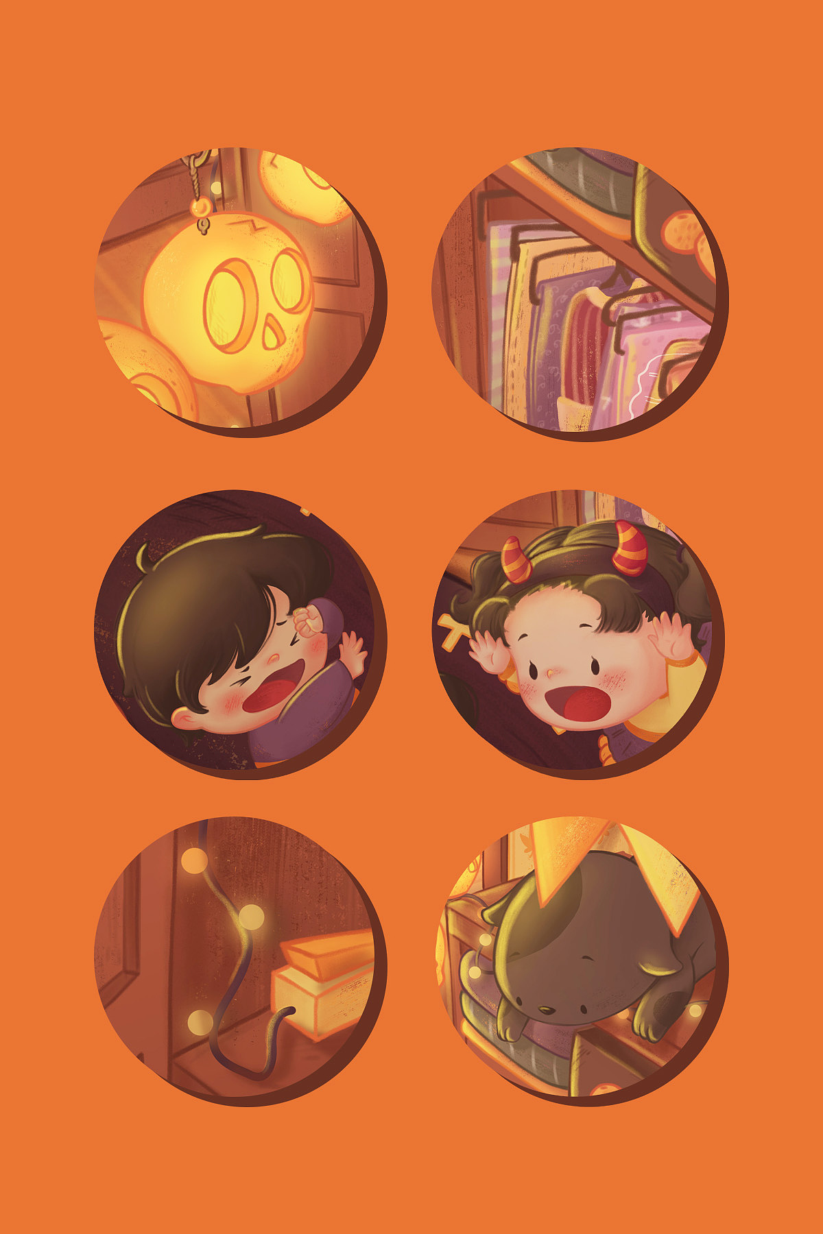 happy Halloween！！！（图ZMzIwNzE3MjMy） - 儿童插画 - 站酷设计师草莓x豆腐原创素材 - 站酷ZCOOL