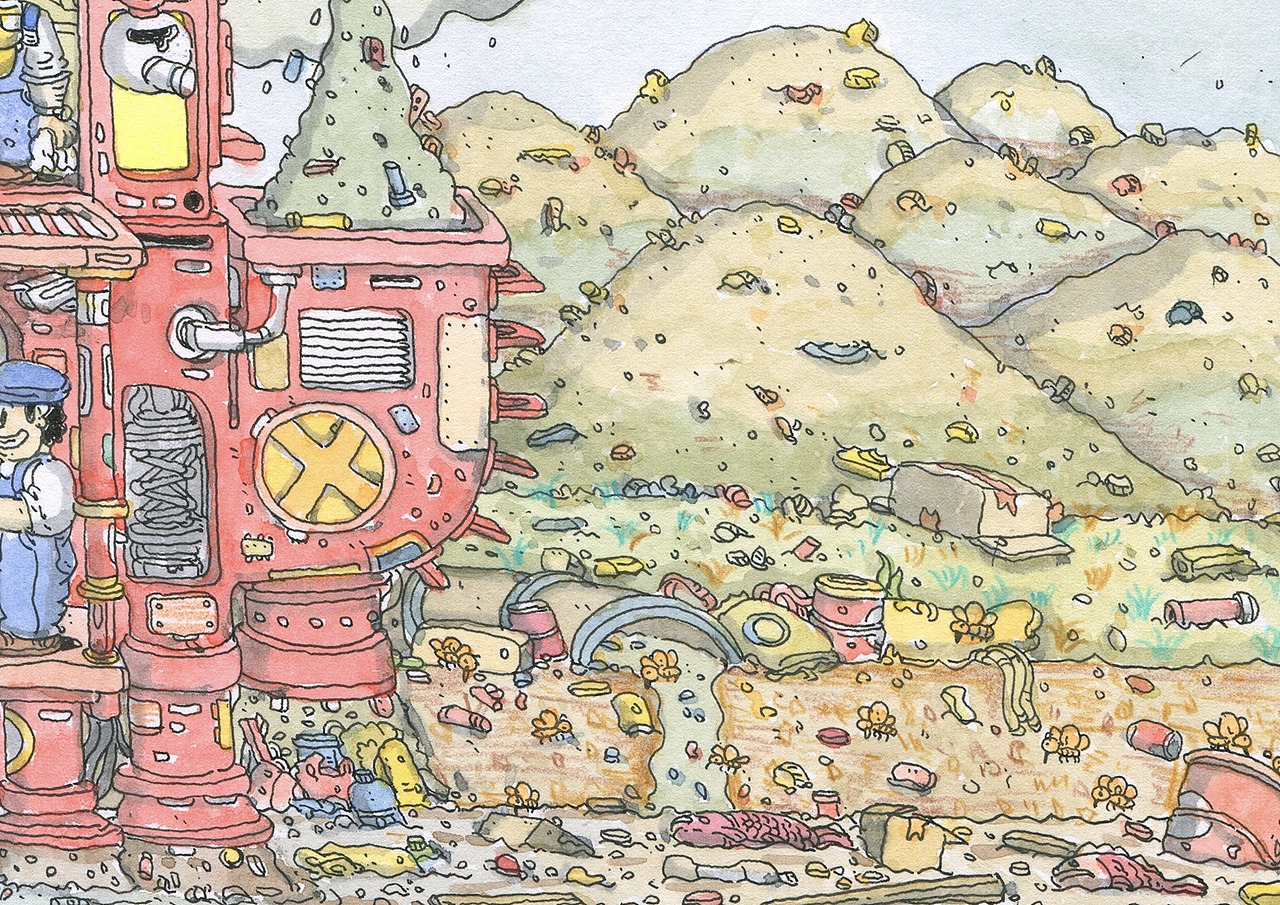 原创插画|环境变化