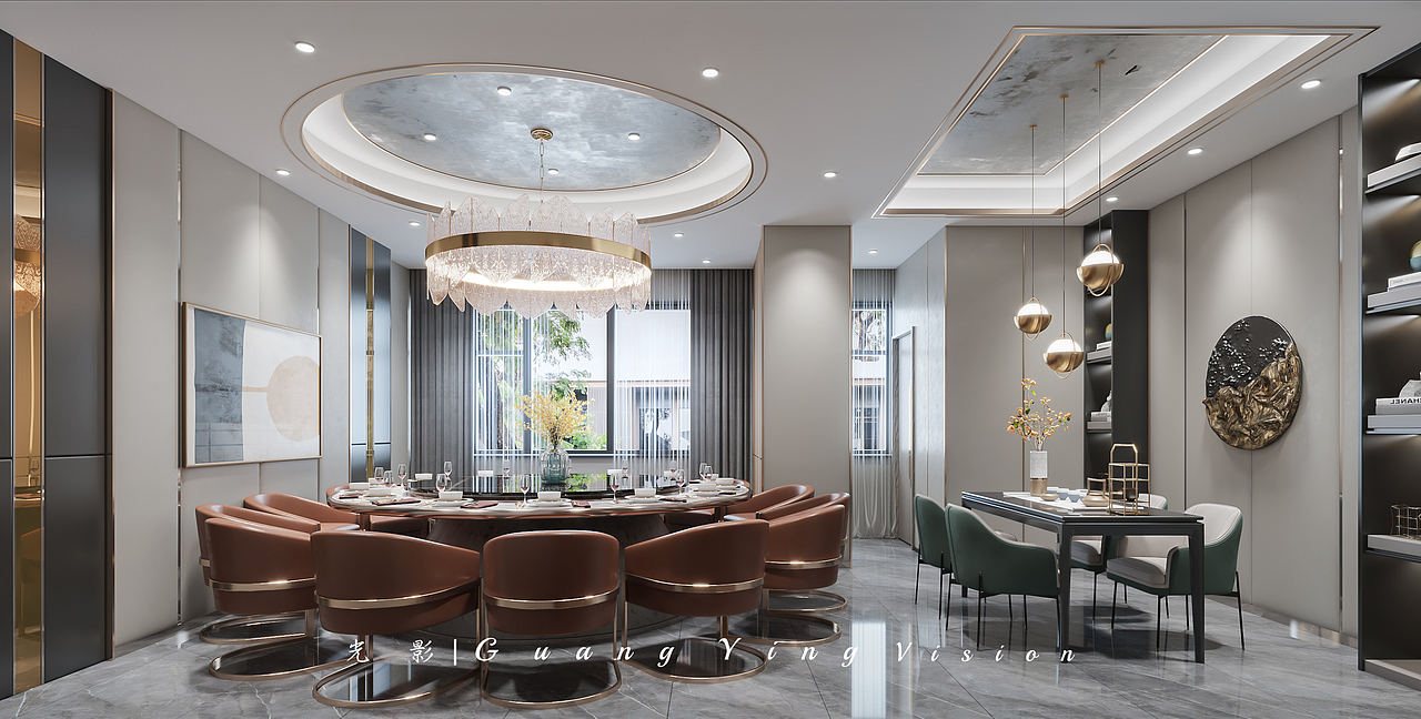 新中式餐饮会所（图ZMzUzOTg5NTQ0） - 家装设计 - 站酷设计师做效果图的媛媛原创素材 - 站酷ZCOOL