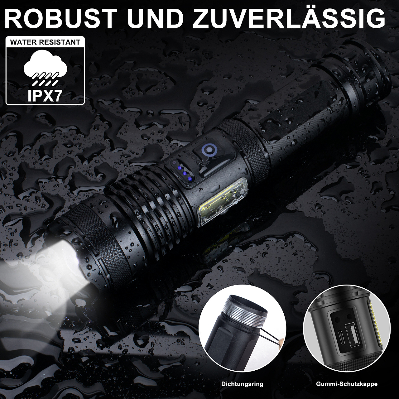 亚马逊手电筒套图A+