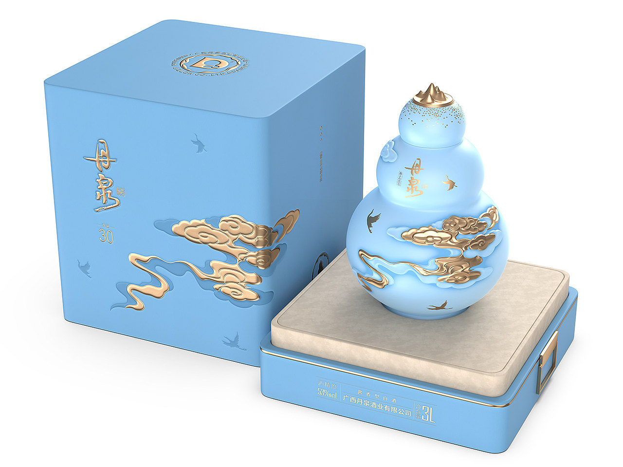 丹泉-藏寿纪念酒-3D渲染案例分享（图ZMzAyNjczMzc2） - 产品 - 站酷设计师彗星蓝原创素材 - 站酷ZCOOL