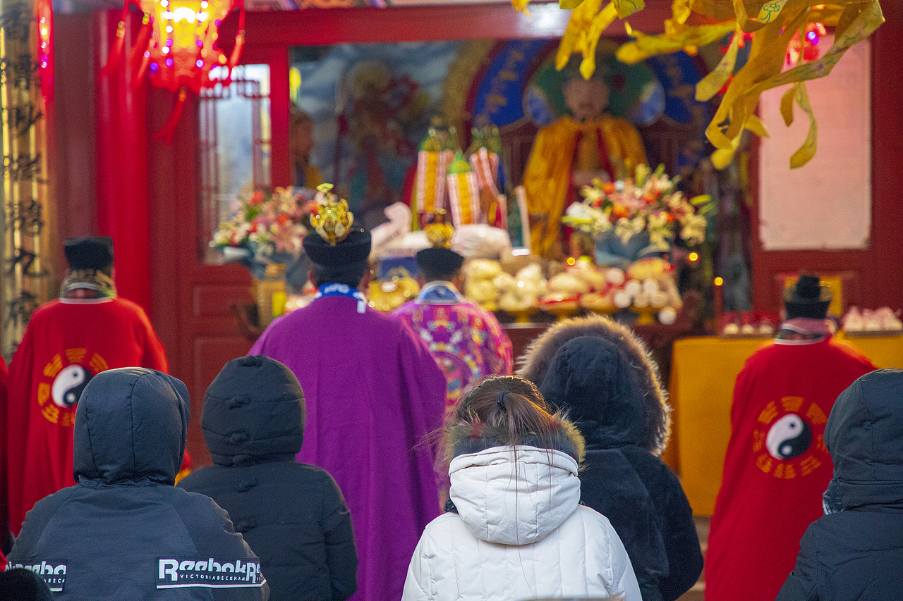 道观法会现场人文记实