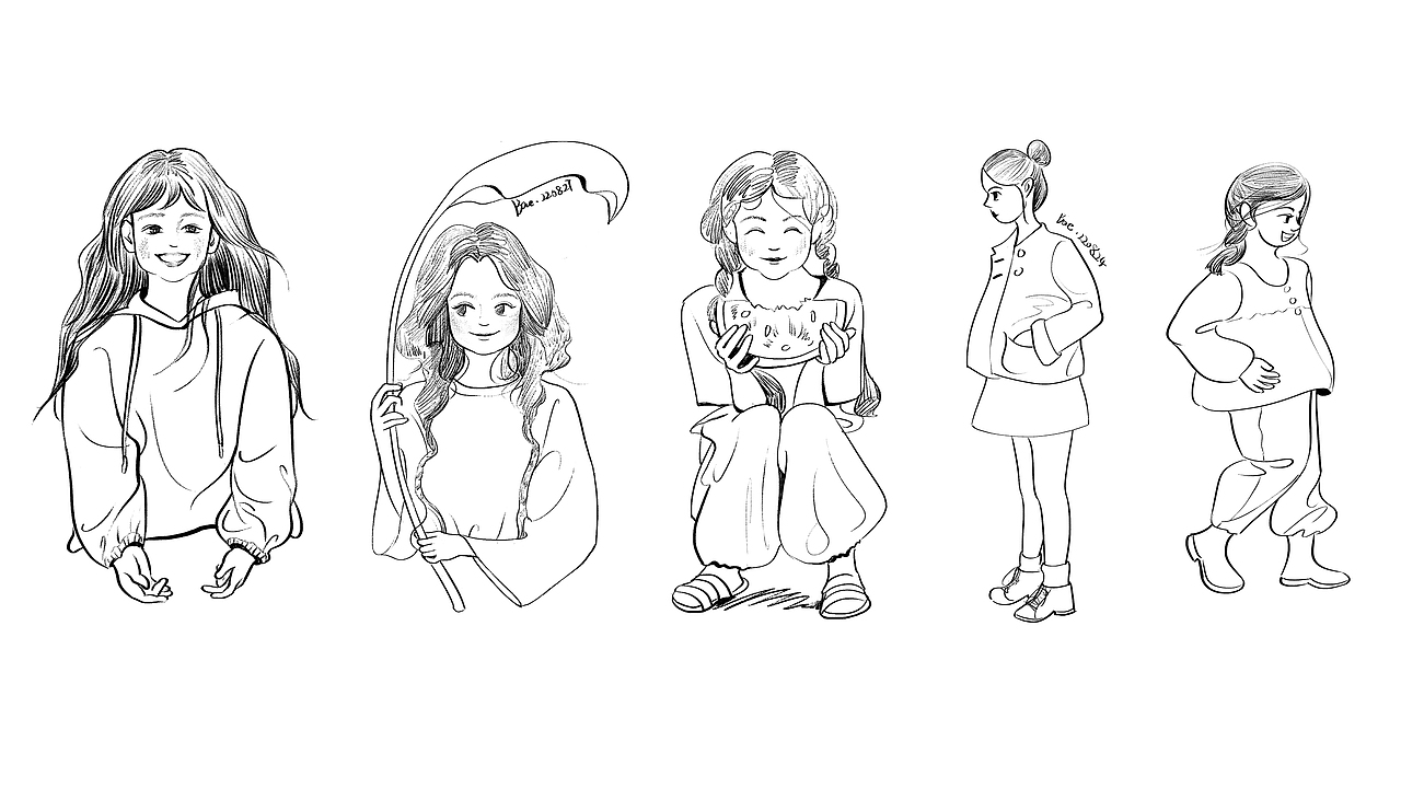 这一年画的一些速写