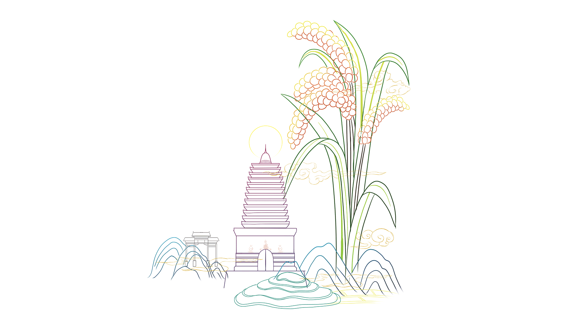 插畫包裝｜朝陽小米｜糧盺品牌小米（圖ZMjk2NzEzNTc2） - 包裝 - 站酷設(shè)計師野生_羊仔原創(chuàng)素材 - 站酷ZCOOL