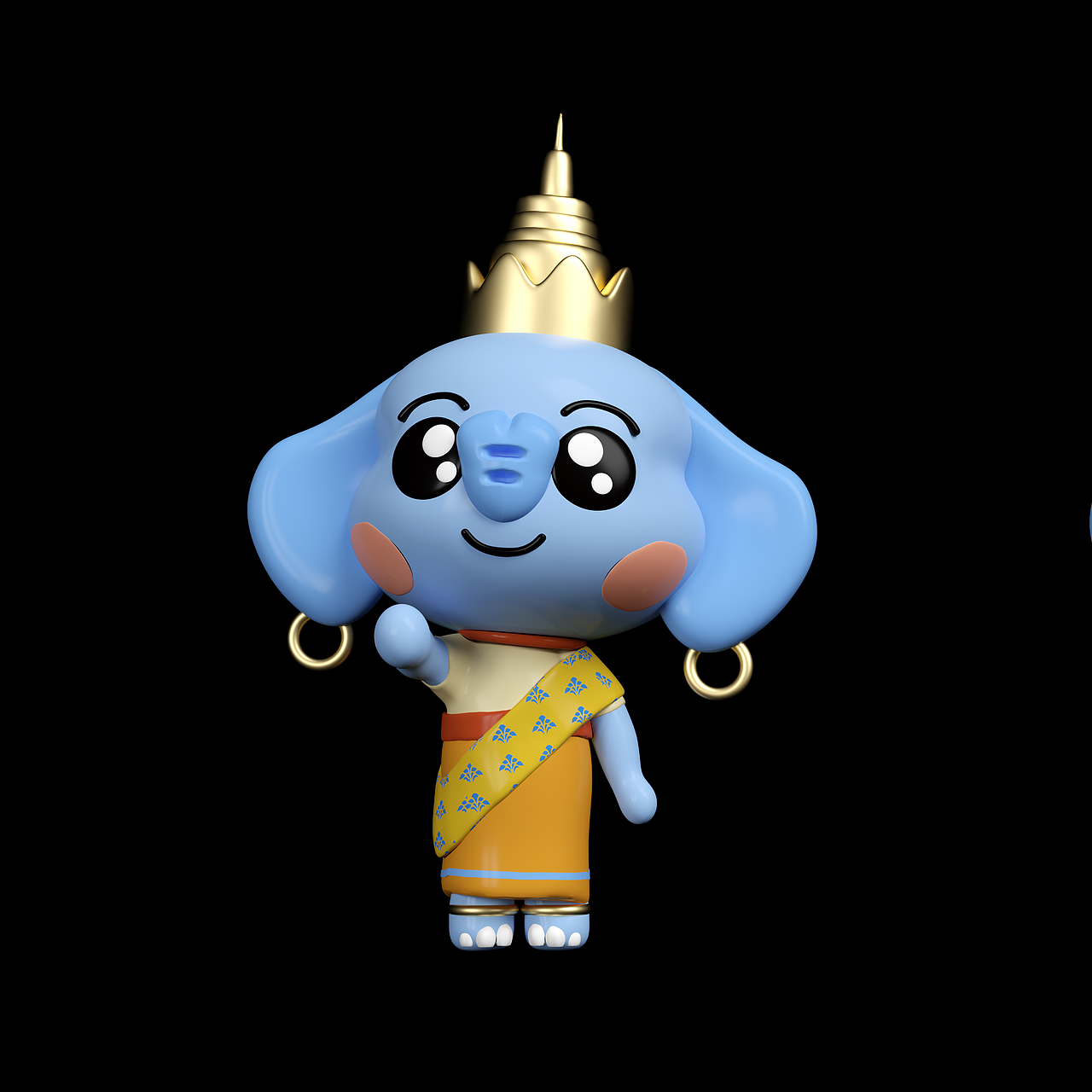 卡通IP形象 芝芝象制作渲染