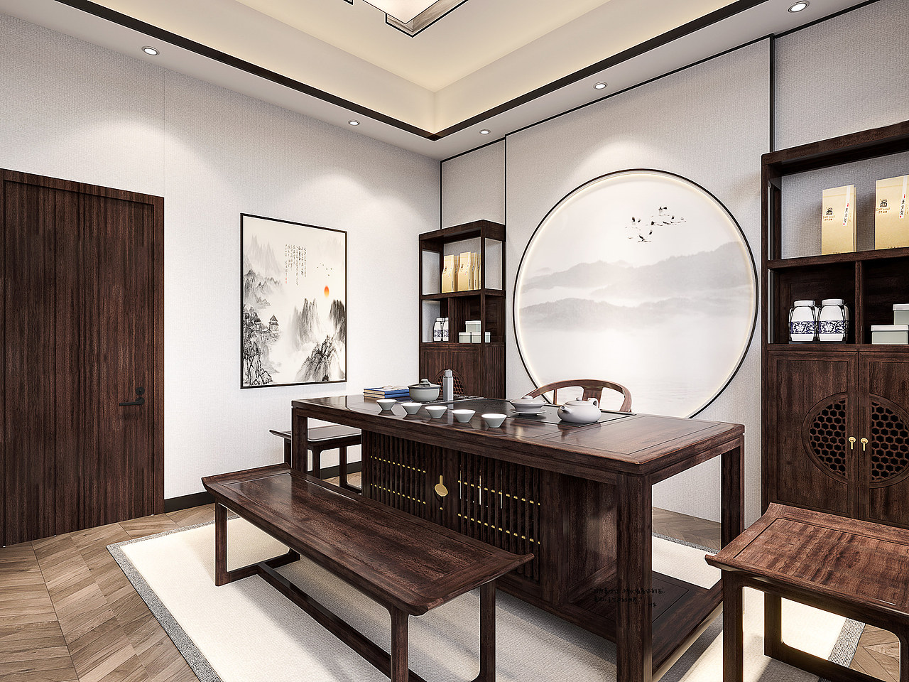 茶室设计案例丨清、闲、雅、逸