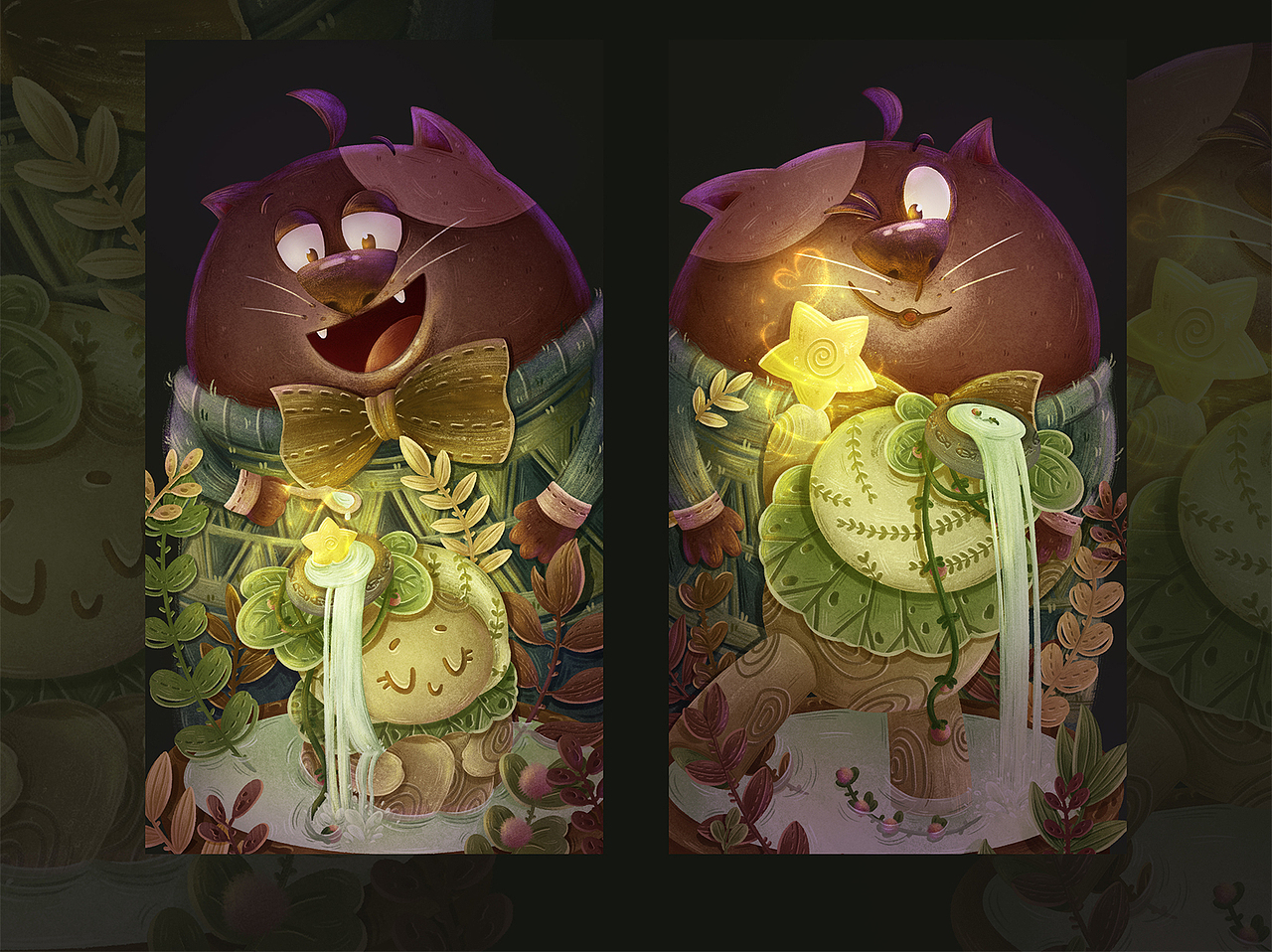 大猫和星星树人