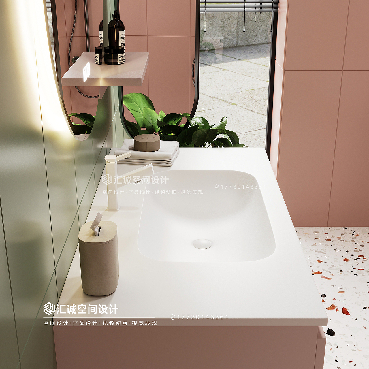 汇诚空间设计专注卫浴家居3D效果图制作