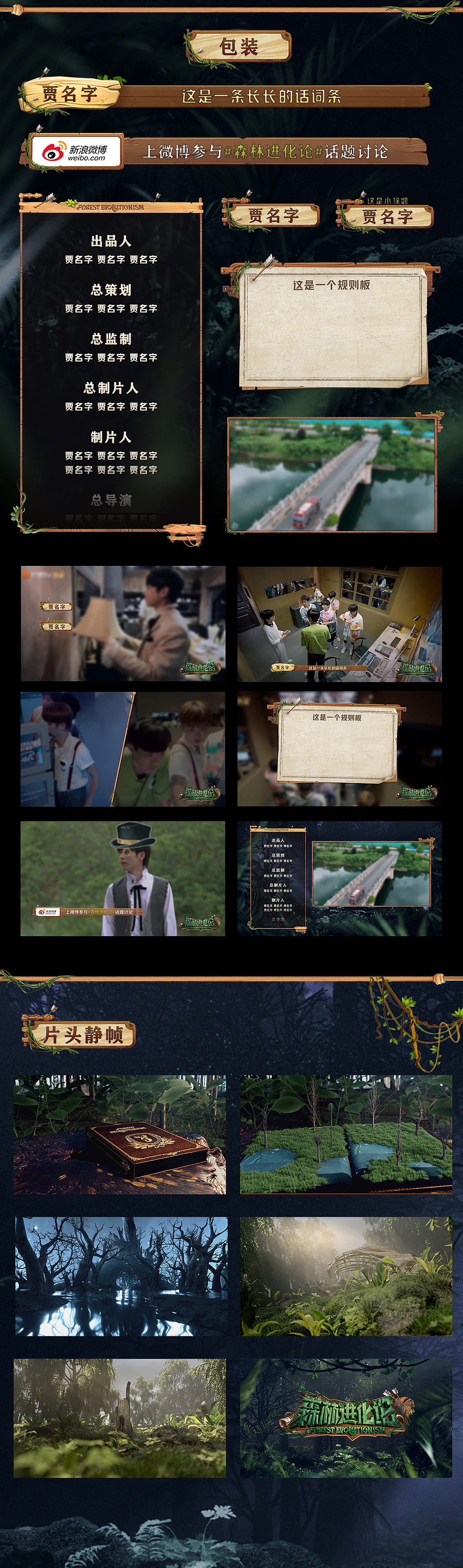 「森林进化论」 节目视觉包装设计