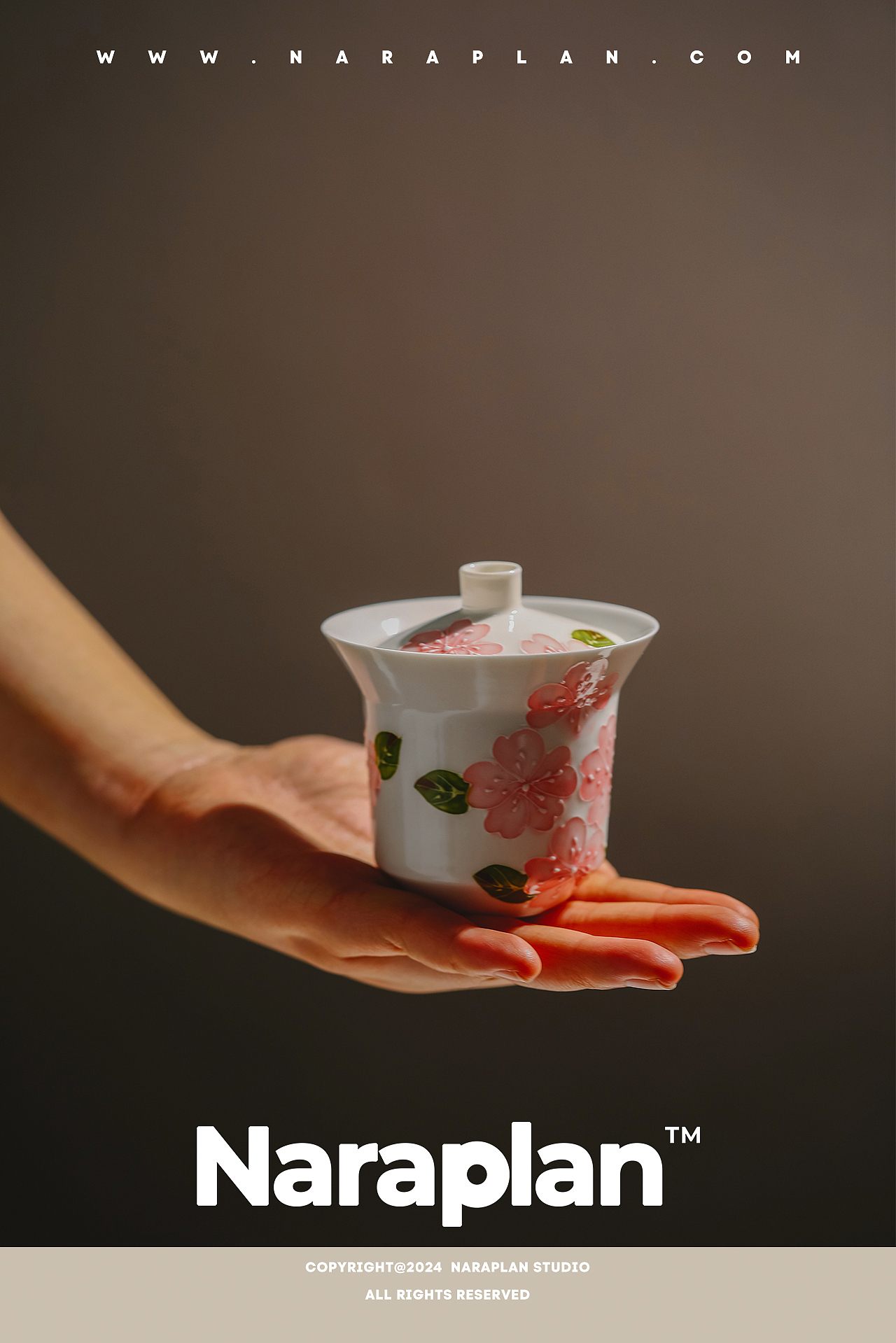 静物产品拍摄 | 中式樱花茶杯套装茶器