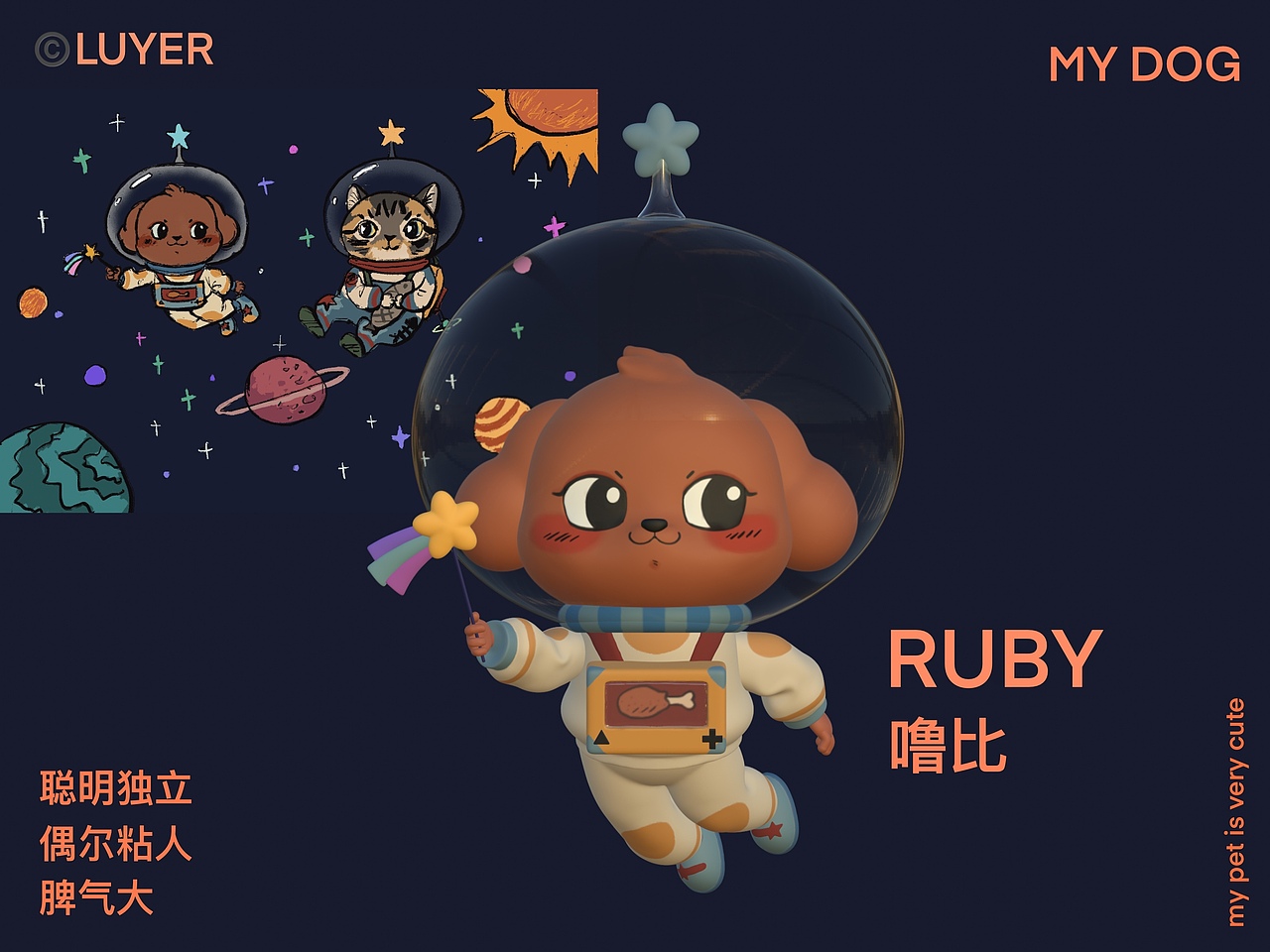 噜比单独模型渲染