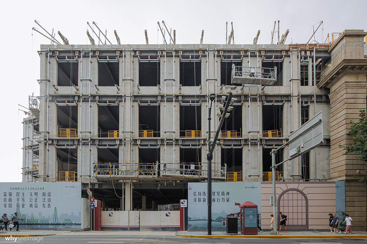 上海老市府大楼更新 | 在建造（图ZMzYyMTU5MTQw） - 环境/建筑摄影 - 站酷设计师whyseeimage原创素材 - 站酷ZCOOL