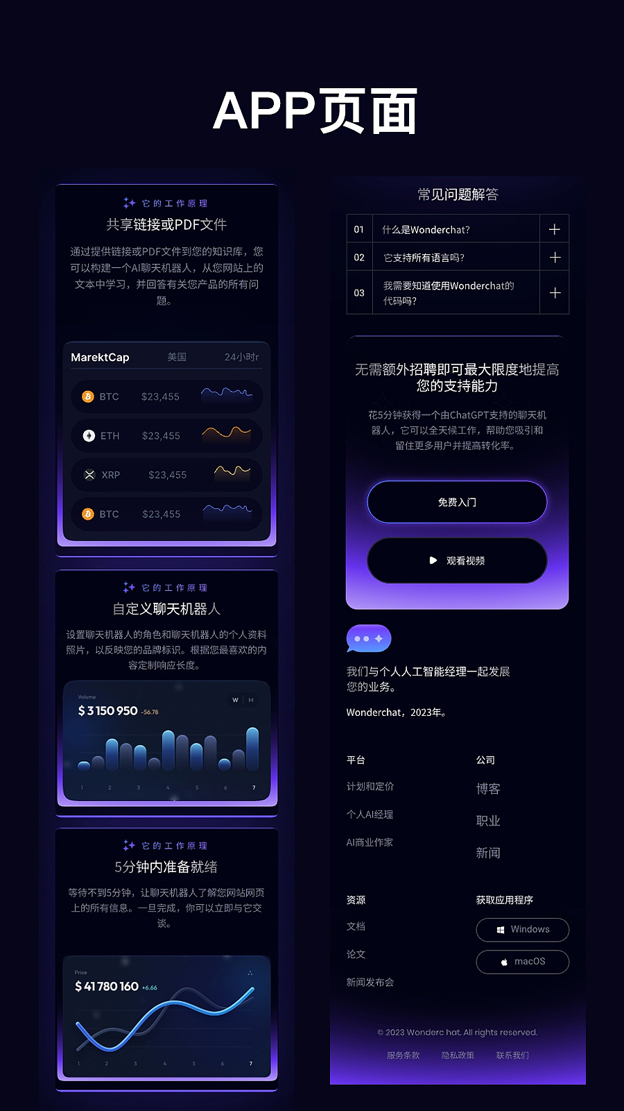 人工智能AI宣传页着落页（图ZMzU1MTAwNTY4） - APP界面 - 站酷设计师主子z原创素材 - 站酷ZCOOL
