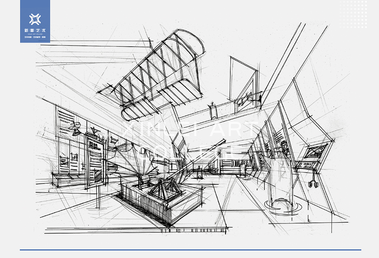 展示陈列设计手绘/科普展示设计手绘
