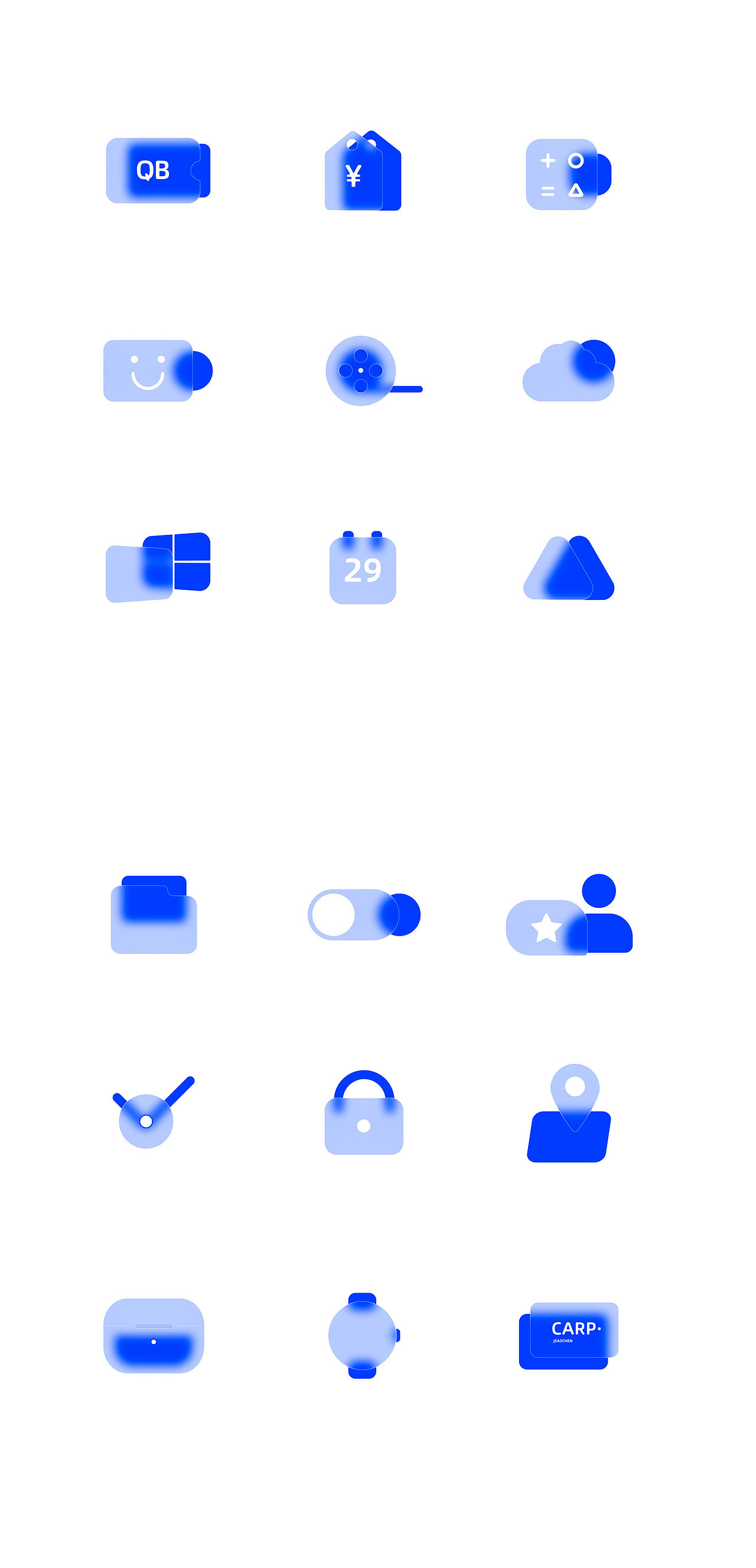 毛玻璃图标 ICON绘制