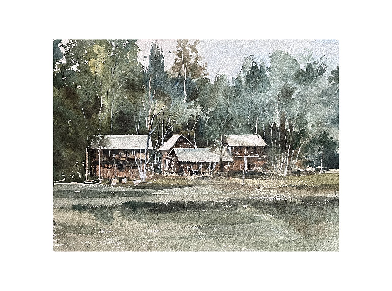 水彩风景（图ZMzAwMDk2NzEy） - 绘画 - 站酷设计师顾盼原创素材 - 站酷ZCOOL