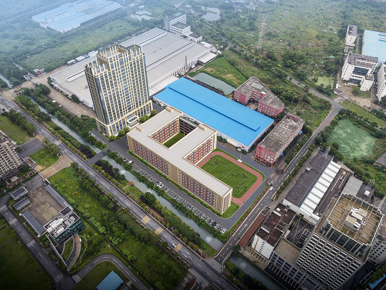 近期效果图（鸟瞰篇）（图ZMzA3NTE0MDMy） - 建筑/空间 - 站酷设计师悠悠路原创素材 - 站酷ZCOOL