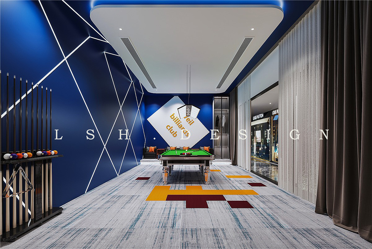 成都台球馆设计|成都台球厅俱乐部设计|台球室装修设计（图ZMzA4MzEyNDYw） - 商业空间设计 - 站酷设计师成都餐饮商业设计原创素材 - 站酷ZCOOL