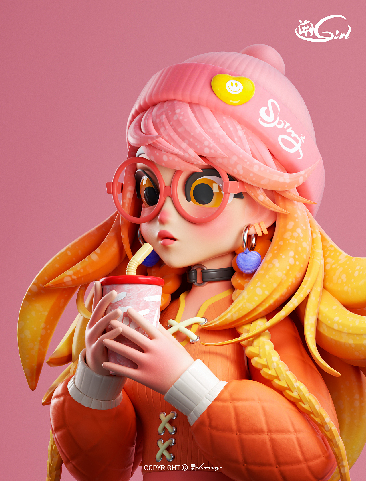 [ip自习室]-潮GIRL-原创ip设计|潮玩形象人物建模设计（图ZMzQ5ODc1NTg0） - 人物/生物 - 站酷设计师宏君原创素材 - 站酷ZCOOL