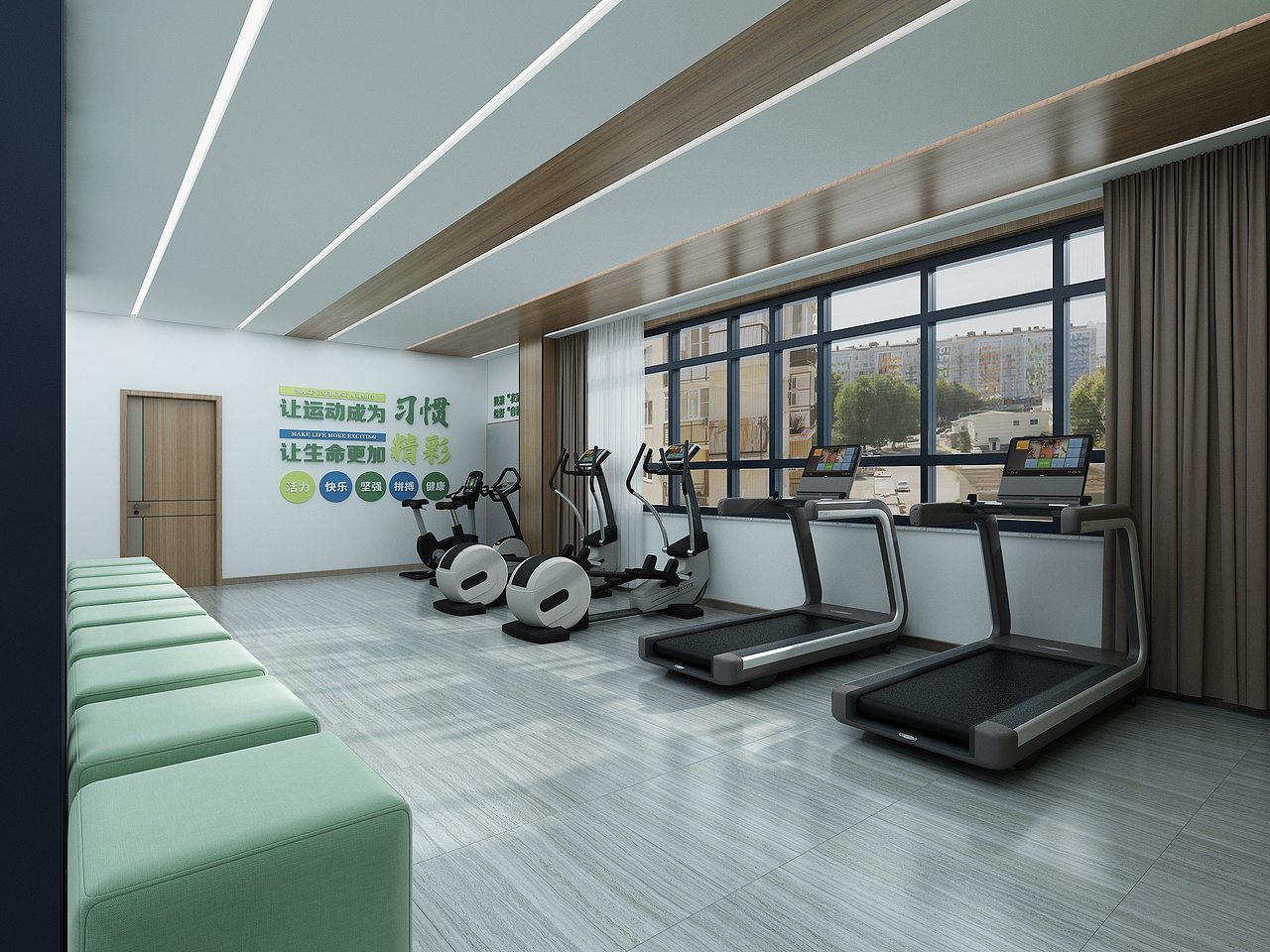 积翠社区党群服务中心(1)党建走廊文化