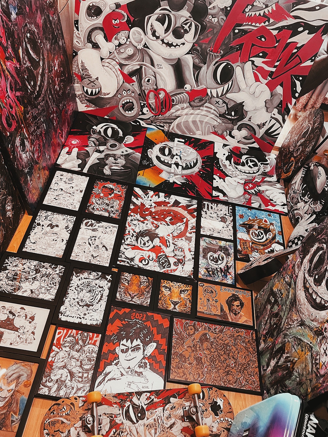 春日大扫除,整理了一番,家里雀食放不下画了.......... ( ̄_, ̄ )