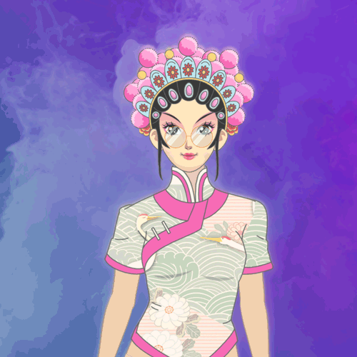 国潮花旦（图ZMzAwMDIzMDQ4） - 网络表情 - 站酷设计师新往人原创素材 - 站酷ZCOOL