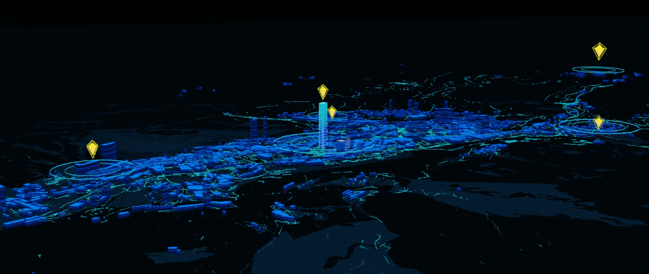 Blender + GIS — 快速搭建蓝色科技风城市可视化场景（图ZMzQ4NzcyOTY0） - 软件界面 - 站酷设计师Leononardo原创素材 - 站酷ZCOOL