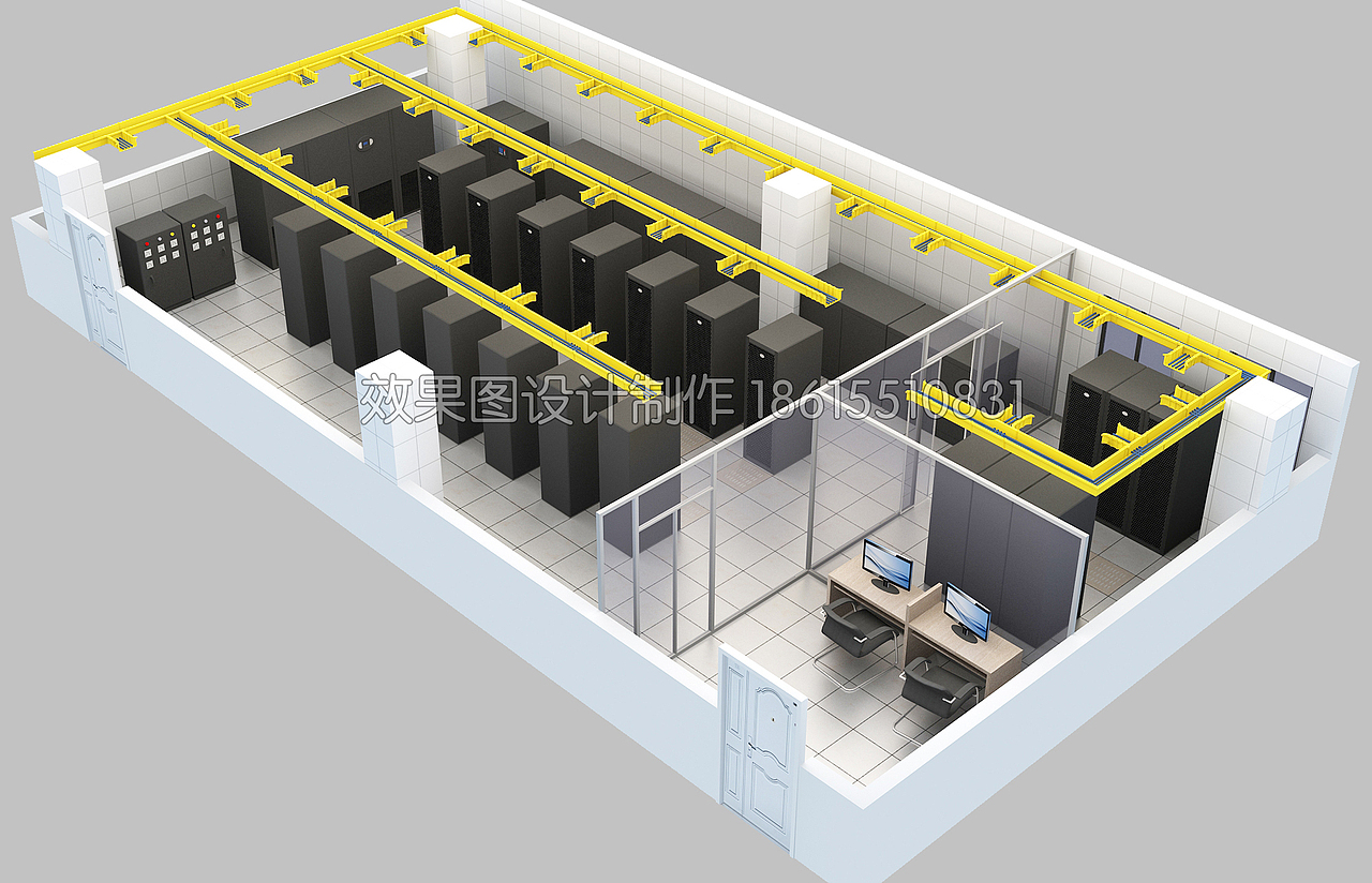 机房监控室大屏操作台会议室服务机柜（图ZMzQ0MTk3NzMy） - 建筑/空间 - 站酷设计师若雅图像原创素材 - 站酷ZCOOL