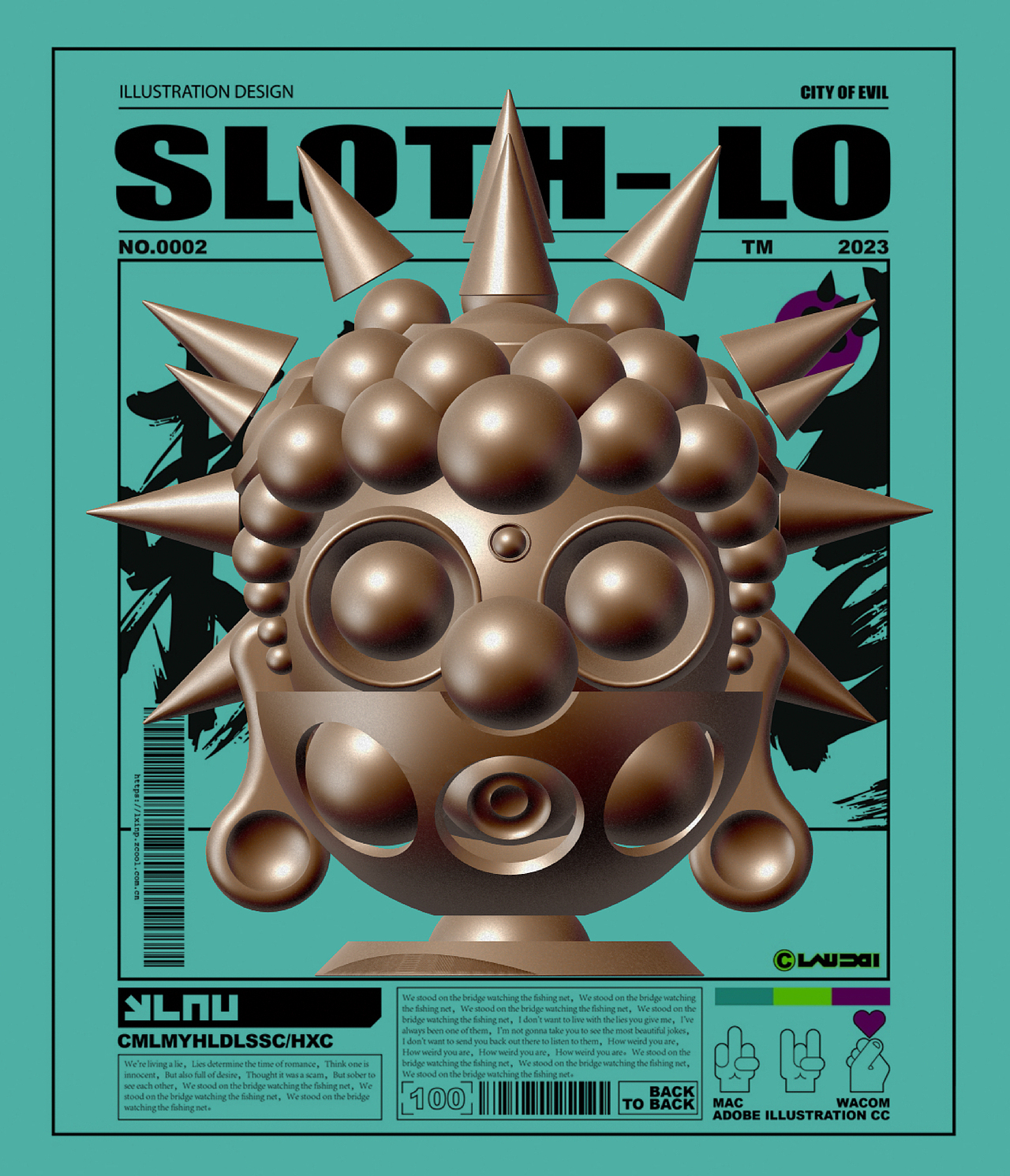 CITY OF EVIL（图ZMzQ1OTk0Njg4） - 新锐潮流插画 - 站酷设计师LAU丶一乂刂原创素材 - 站酷ZCOOL