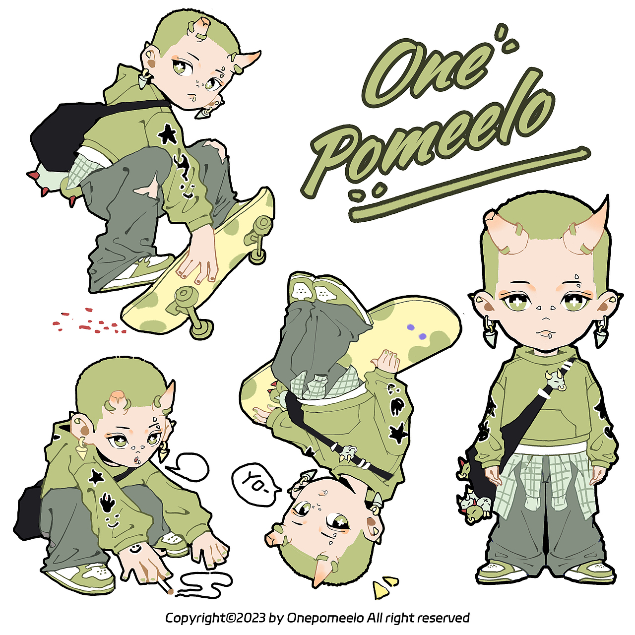 Onepomeelo 十二生肖/ 一只柚子ip形象设计（图ZMzQ3NzE4Mzky） - 商业插画 - 站酷设计师臻咯原创素材 - 站酷ZCOOL