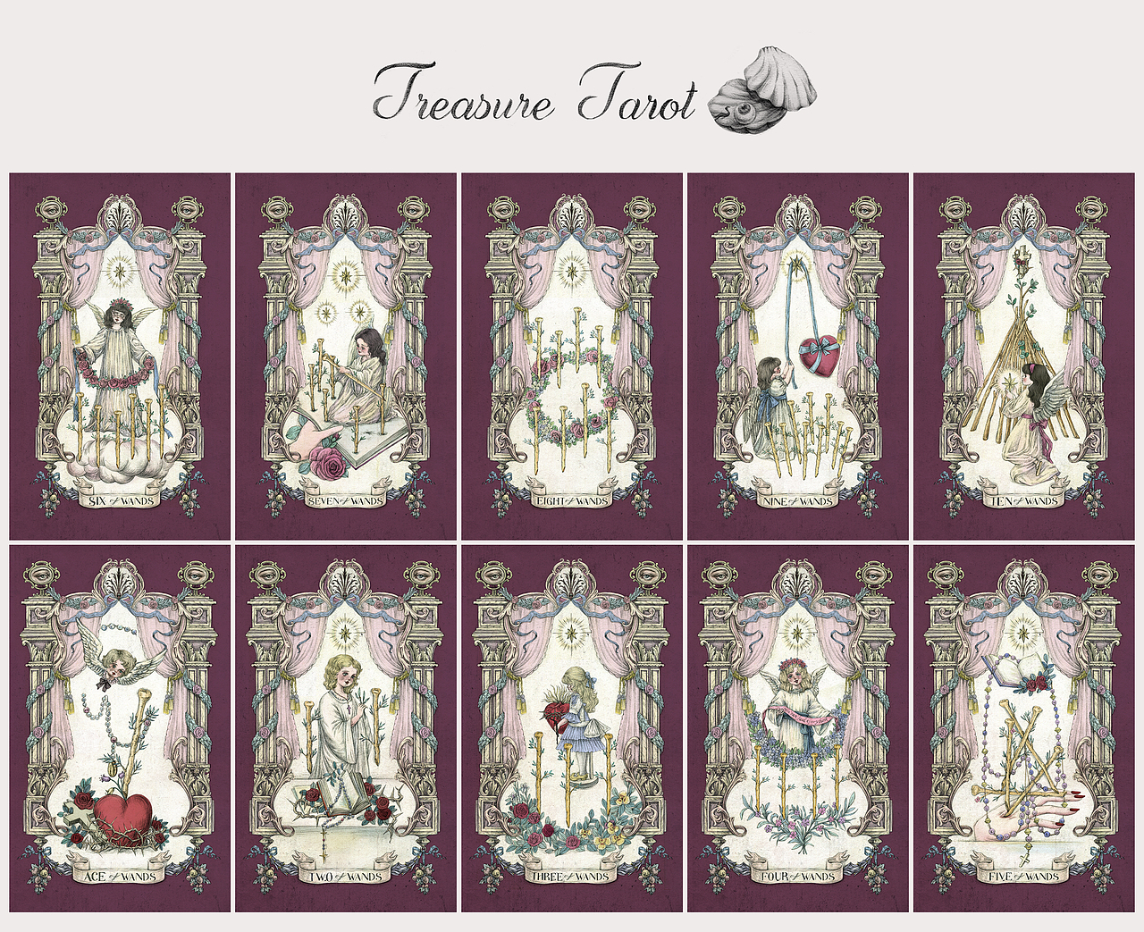 【珍宝塔罗】权杖系列（图ZMzIwMzAxNjQ0） - 商业插画 - 站酷设计师hanawa花轮原创素材 - 站酷ZCOOL