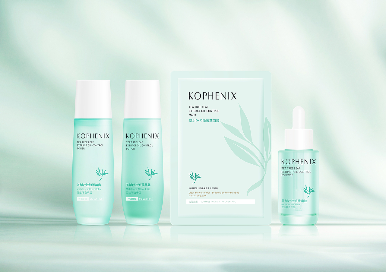 孔鳳春 | 茶樹葉控油菁萃系列（圖ZMzQ4MTI1MzI4） - 包裝 - 站酷設(shè)計師吉祥Auspicious原創(chuàng)素材 - 站酷ZCOOL