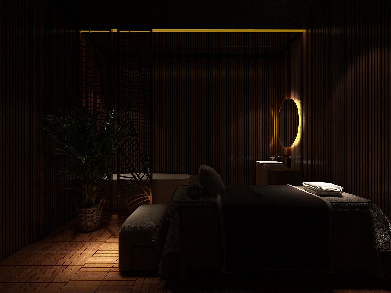 银川装修公司|银川足浴店装修设计效果图