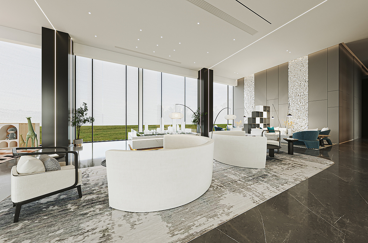 商务营销会展中心装修案例（图ZMzE2Mjg4NDk2） - 商业空间设计 - 站酷设计师去装网原创素材 - 站酷ZCOOL