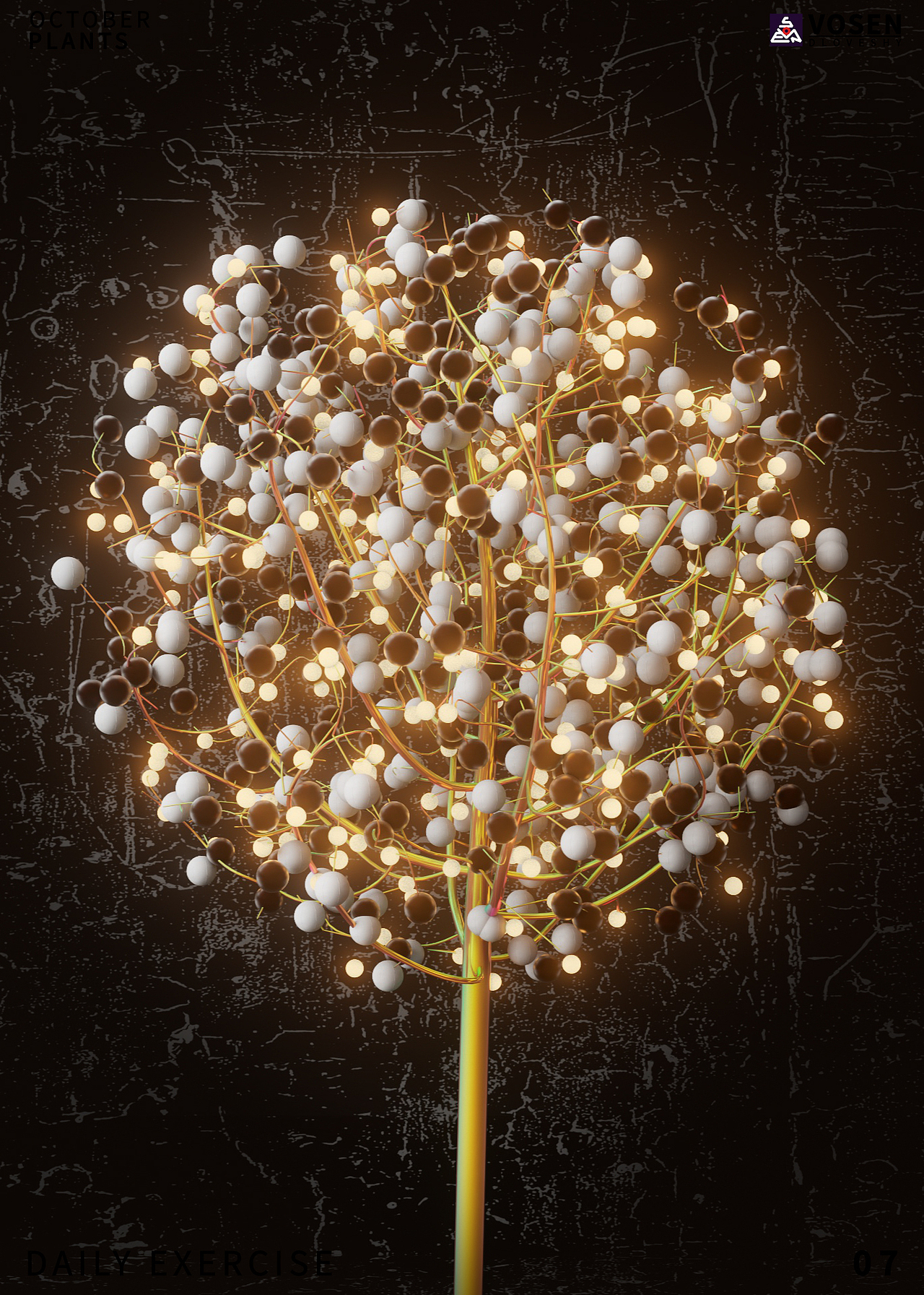 【布料/植物】十月主题日练