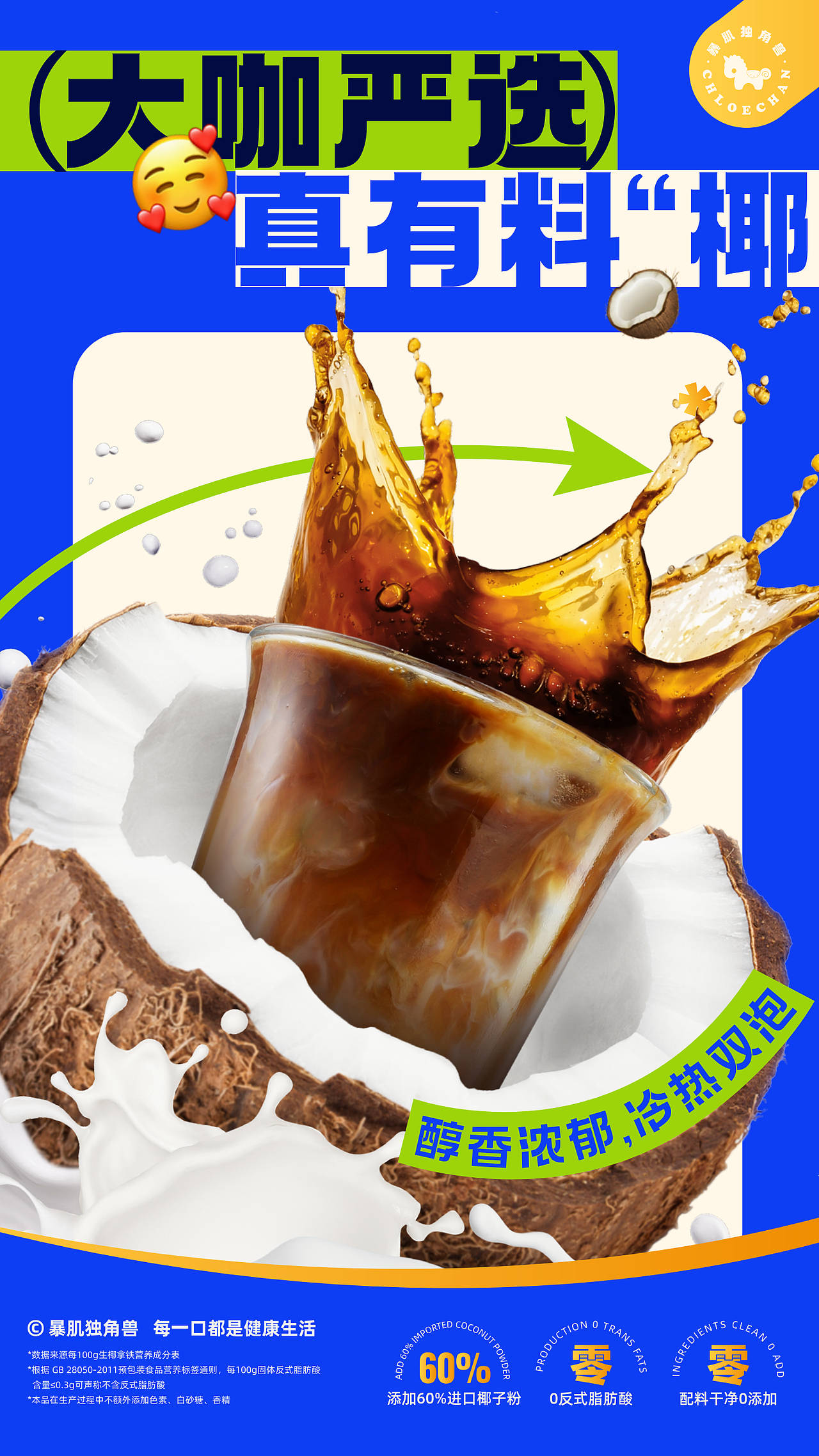 暴肌独角兽 | 生椰拿铁包装全案设计