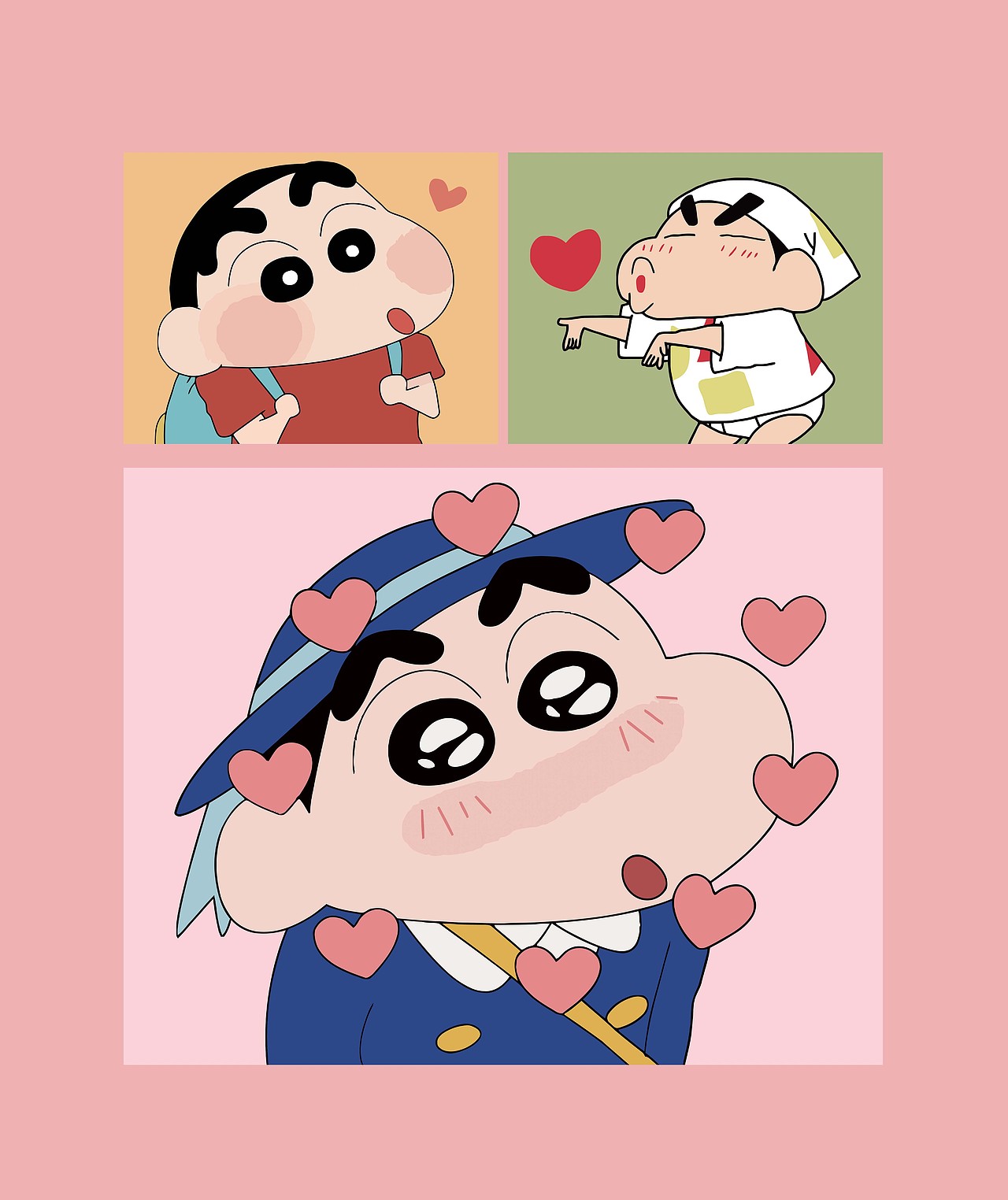 蜡笔小新和皮卡丘