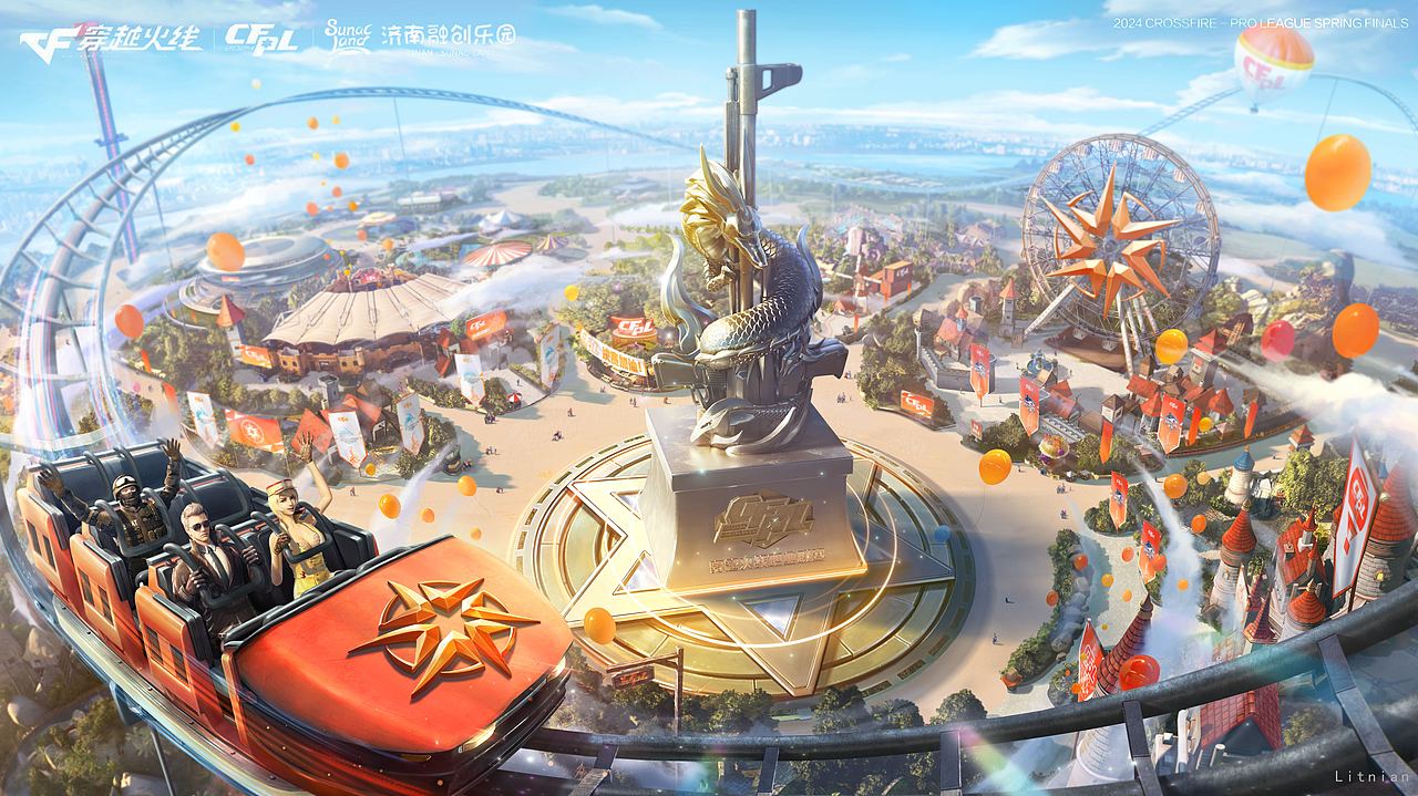 《CFPL2024》-穿越火线职业联赛春季总决赛kv（图ZMzY2NzMwODA4） - 游戏原画 - 站酷设计师CG的Lintian原创素材 - 站酷ZCOOL
