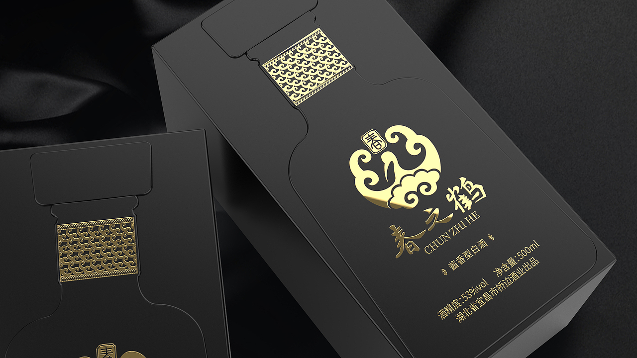 春之鹤酱香型白酒包装设计 | 原创 简约