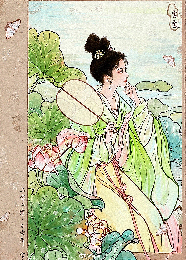 梦华录盼儿古风插画合集（图ZMzExNjgxNTY0） - 创作习作 - 站酷设计师官官an原创素材 - 站酷ZCOOL