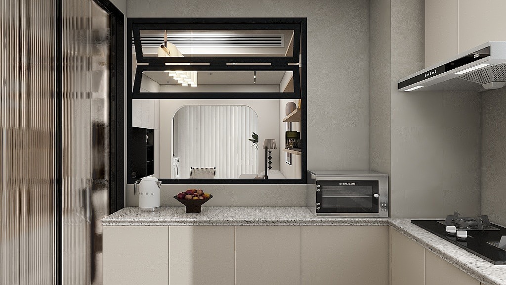 《芳甜奶油》-家装-法式奶油-小户型（图ZMzU1MjQ2NTAw） - 家装设计 - 站酷设计师匠梓原创素材 - 站酷ZCOOL