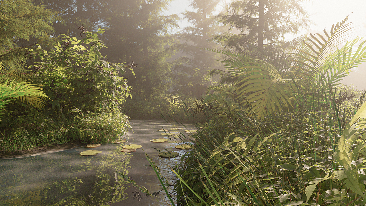 《灵感森林》写实场景渲染（图ZMzA3MjMxOTU2） - 场景 - 站酷设计师朗朗yyds原创素材 - 站酷ZCOOL