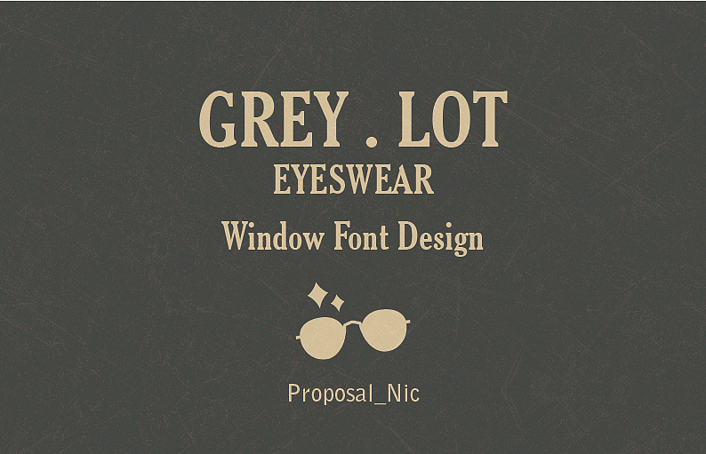 【LOGO】Grey logo-橱窗设计