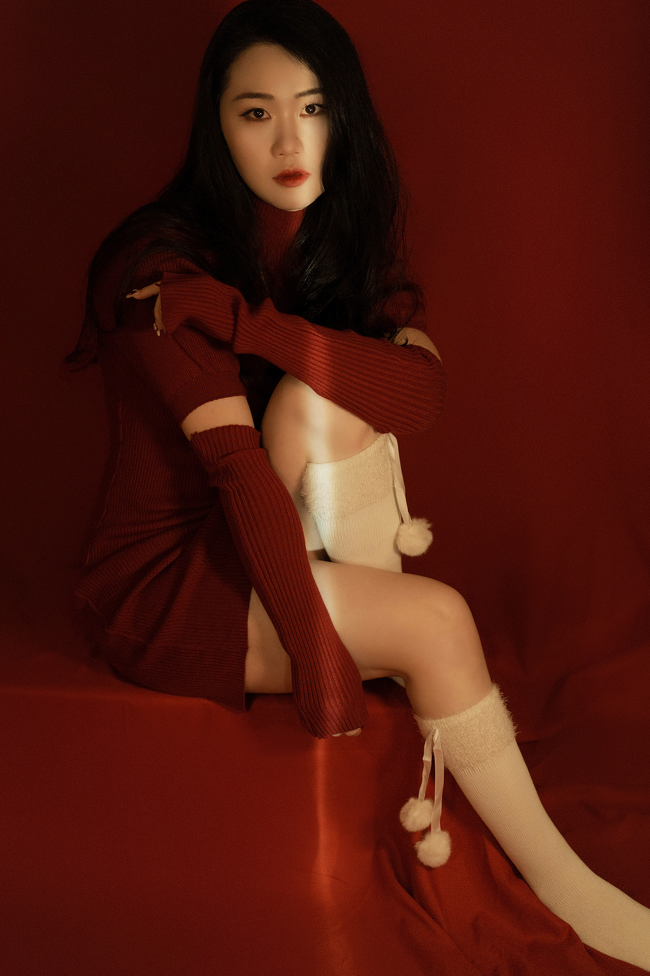 红色新年（图ZMzMxMDg3MDcy） - 人像摄影 - 站酷设计师ELLEND摄影原创素材 - 站酷ZCOOL