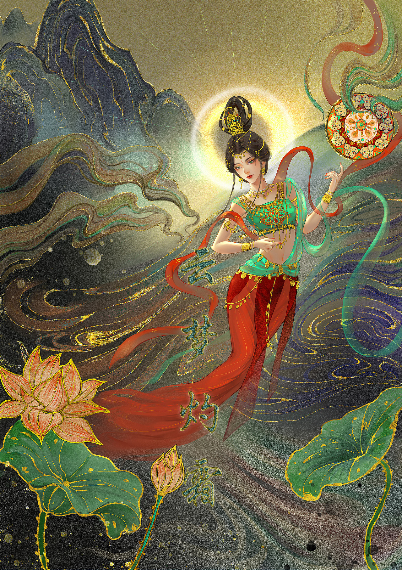 毕业设计|“云梦灼霜”插画设计