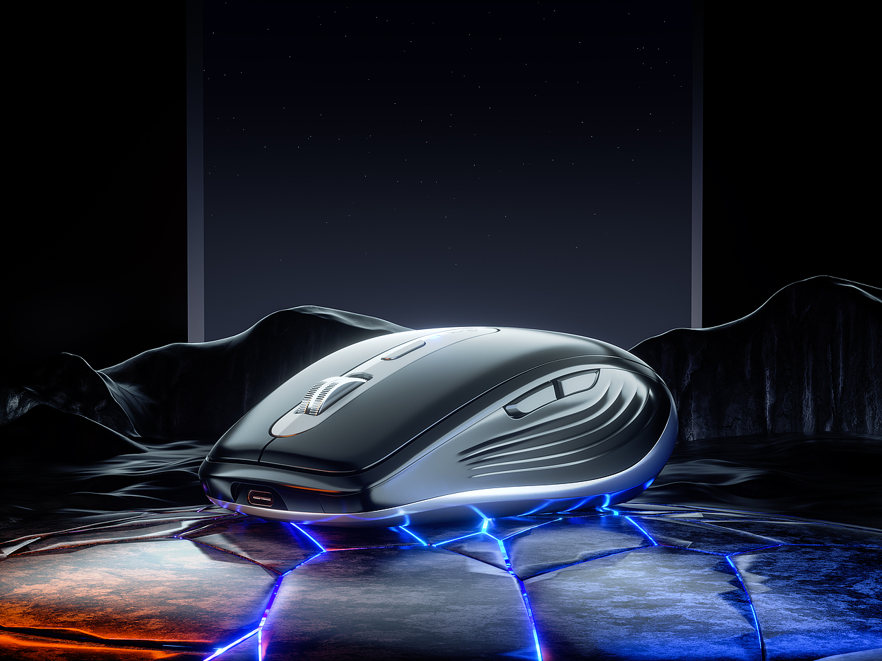 【产品渲染-罗技鼠标】