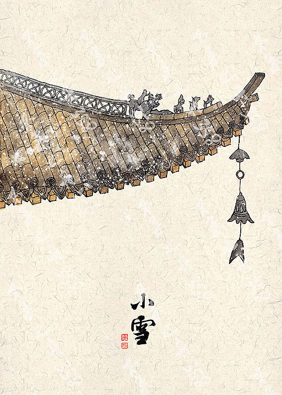 二十四节气--冬季篇（图ZMzAwMDU4NTA0） - 商业插画 - 站酷设计师夜不白358原创素材 - 站酷ZCOOL