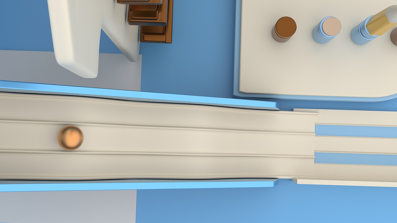 6.1 C4D练习-球体动力学多米诺骨牌